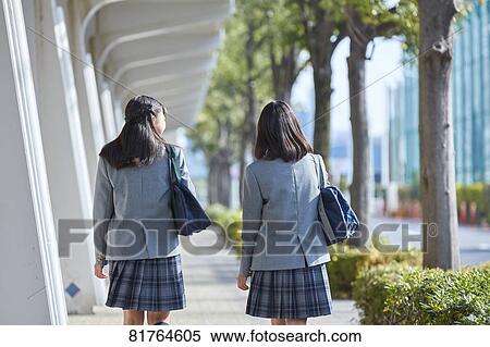 Stock Photography - Japanese junior high students. Fotosearch