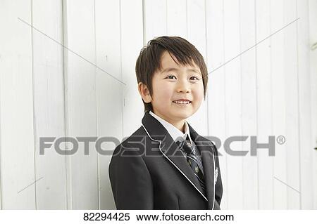 Stock Photography - Japanese kid studio photo shoot. Fotosearch