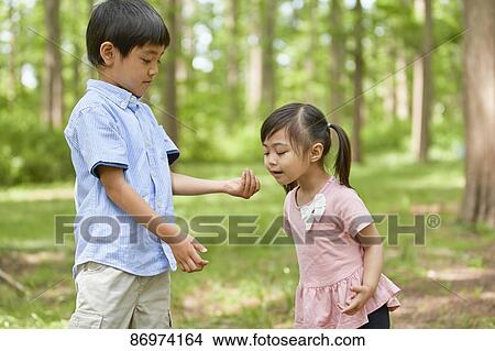 Japanese kids in a city park View Large Photo Image Picture - Japanese kids in a city park. Fotosearch
