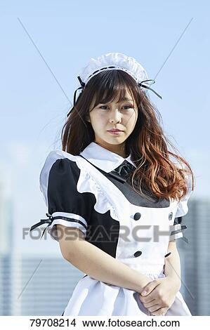 Picture - Japanese maid cosplay. Fotosearch