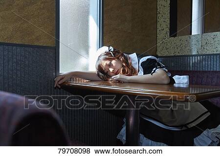 Japanese maid cosplay View Large Photo Image Stock Photo - Japanese maid cosplay. Fotosearch