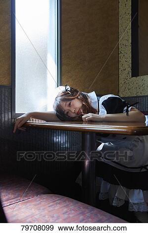 Japanese maid cosplay View Large Photo Image Stock Photo - Japanese maid cosplay. Fotosearch