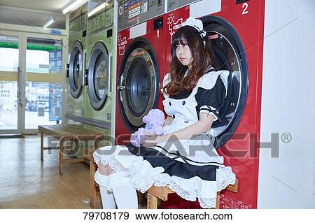 Japanese maid cosplay View Large Photo Image Stock Photo - Japanese maid cosplay. Fotosearch