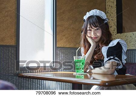 Japanese maid cosplay View Large Photo Image Stock Photograph - Japanese maid cosplay. Fotosearch