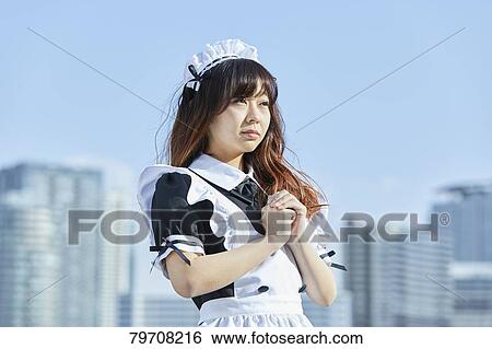 Japanese maid cosplay View Large Photo Image Stock Photograph - Japanese maid cosplay. Fotosearch