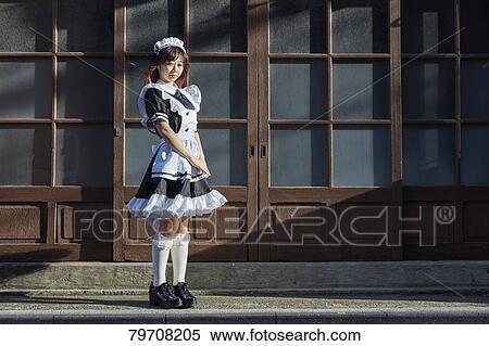 Japanese maid cosplay View Large Photo Image Stock Photography - Japanese maid cosplay. Fotosearch