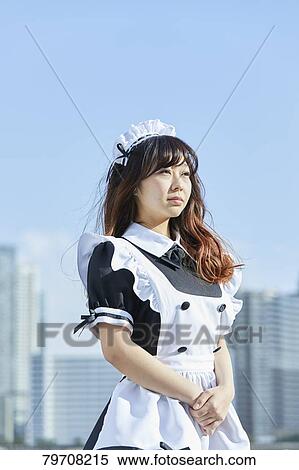 Japanese maid cosplay View Large Photo Image Stock Photography - Japanese maid cosplay. Fotosearch
