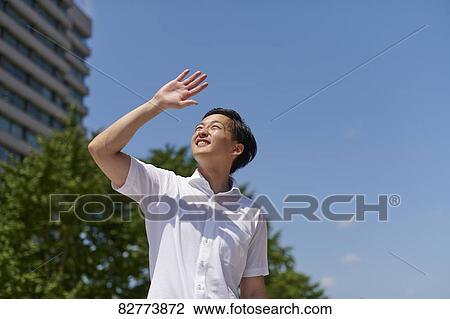 Japanese man in the hot weather View Large Photo Image Stock Image - Japanese man in the hot weather. Fotosearch
