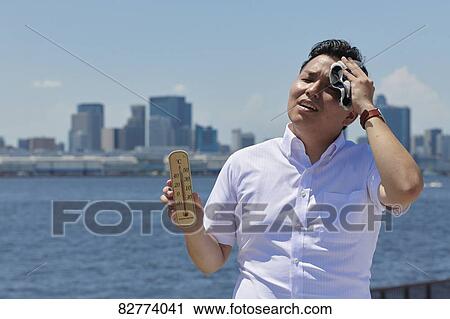 Japanese man in the hot weather View Large Photo Image Stock Image - Japanese man in the hot weather. Fotosearch