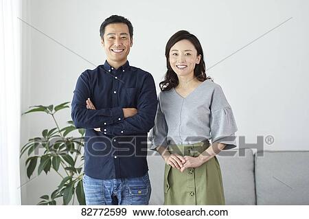 Stock Photo - Japanese mature couple. Fotosearch