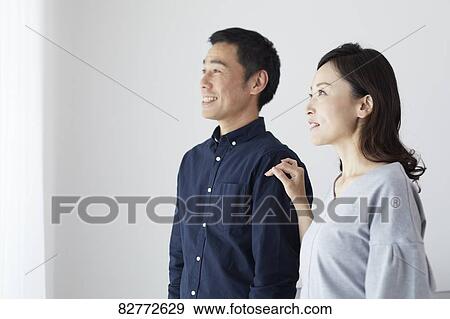Japanese mature couple View Large Photo Image Stock Photo - Japanese mature couple. Fotosearch