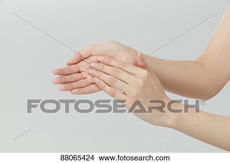 Picture - Japanese model hands. Fotosearch