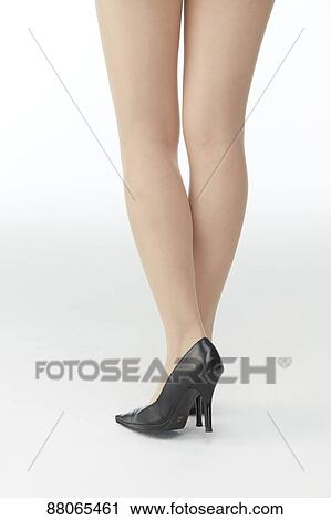 Stock Image - Japanese model legs. Fotosearch
