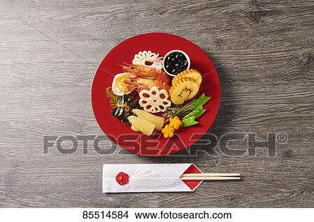 Picture - Japanese New Year traditional Osechi dishes. Fotosearch