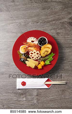 Stock Photography - Japanese New Year traditional Osechi dishes. Fotosearch