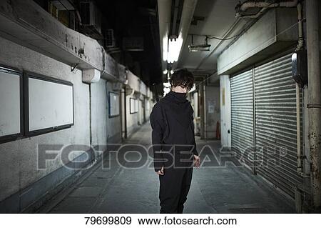 Japanese ninja at night downtown Tokyo View Large Photo Image Stock Photo - Japanese ninja at night downtown Tokyo. Fotosearch