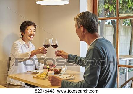 Japanese senior couple dining View Large Photo Image Stock Image - Japanese senior couple dining. Fotosearch