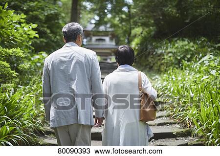 Japanese senior couple having fun at traditional inn View Large Photo Image Stock Image - Japanese senior couple having fun at traditional inn. Fotosearch
