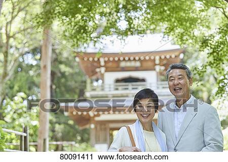 Japanese senior couple having fun at traditional inn View Large Photo Image Stock Image - Japanese senior couple having fun at traditional inn. Fotosearch