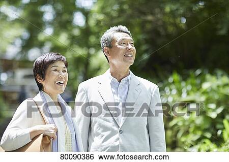 Japanese senior couple having fun at traditional inn View Large Photo Image Stock Photograph - Japanese senior couple having fun at traditional inn. Fotosearch