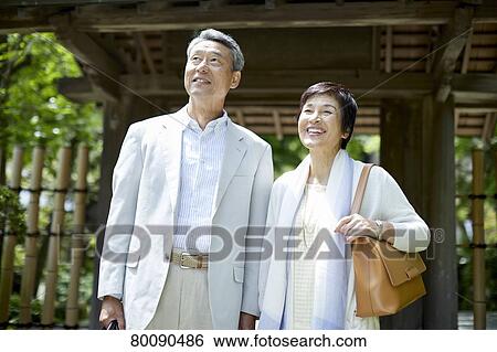Japanese senior couple having fun at traditional inn View Large Photo Image Stock Photograph - Japanese senior couple having fun at traditional inn. Fotosearch
