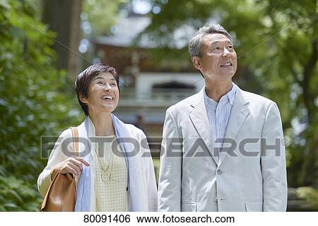 Japanese senior couple having fun at traditional inn View Large Photo Image Stock Photograph - Japanese senior couple having fun at traditional inn. Fotosearch