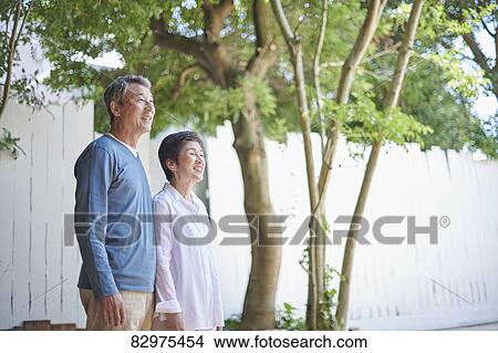 Japanese senior couple View Large Photo Image Picture - Japanese senior couple. Fotosearch