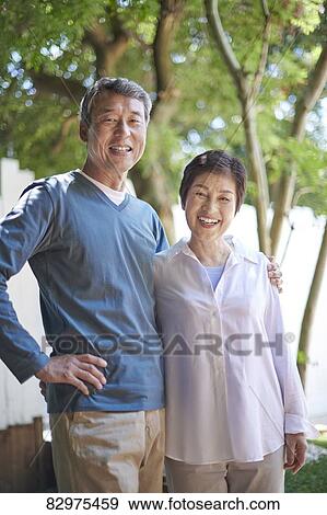 Japanese senior couple View Large Photo Image Stock Photo - Japanese senior couple. Fotosearch