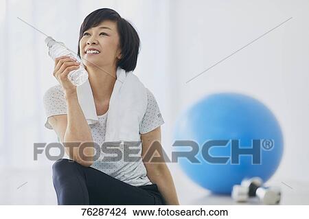 Japanese senior woman training View Large Photo Image Picture - Japanese senior woman training. Fotosearch