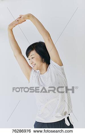 Japanese senior woman training View Large Photo Image Stock Photograph - Japanese senior woman training. Fotosearch