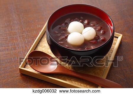 Stock Image - Japanese style bean jam. Fotosearch