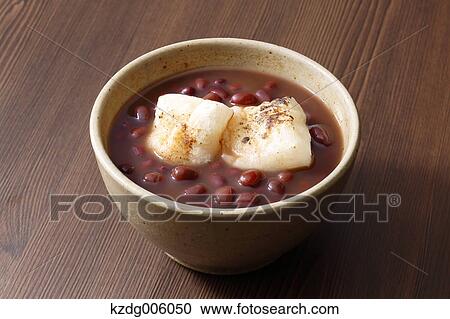 Stock Image - Japanese style bean jam. Fotosearch