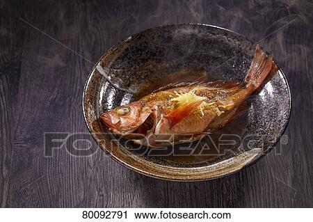 Japanese style boiled fish View Large Photo Image Stock Image - Japanese style boiled fish. Fotosearch