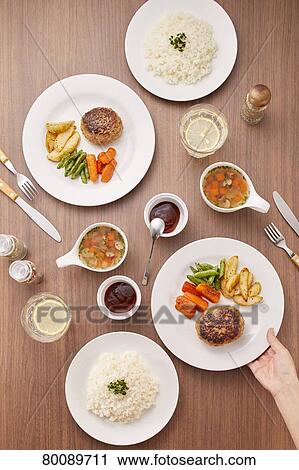 Japanese style burg steak View Large Photo Image Stock Image - Japanese style burg steak. Fotosearch