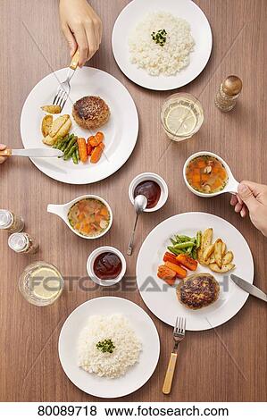 Japanese style burg steak View Large Photo Image Stock Photo - Japanese style burg steak. Fotosearch
