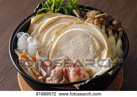 Stock Image - Japanese style casserole. Fotosearch