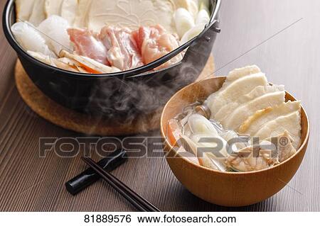 Stock Photograph - Japanese style casserole. Fotosearch