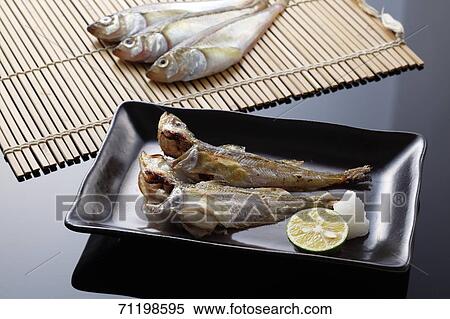Japanese style grilled fish View Large Photo Image Stock Photography - Japanese style grilled fish. Fotosearch