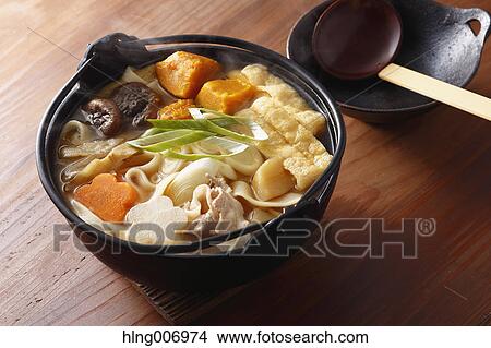 Japanese style Houtou noodles View Large Photo Image Picture - Japanese style Houtou noodles. Fotosearch