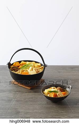 Stock Photo - Japanese style Houtou noodles. Fotosearch