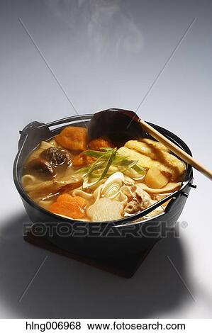 Stock Photo - Japanese style Houtou noodles. Fotosearch