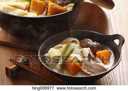 Stock Photo - Japanese style Houtou noodles. Fotosearch