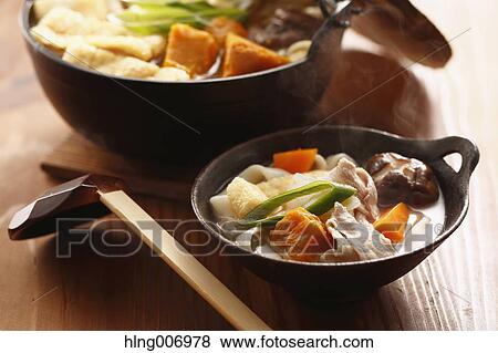 Stock Photo - Japanese style Houtou noodles. Fotosearch