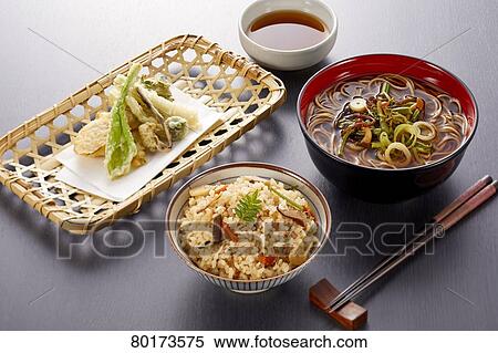 Stock Photography - Japanese style meal menu. Fotosearch
