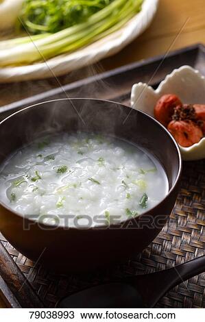 Stock Image - Japanese style porridge. Fotosearch