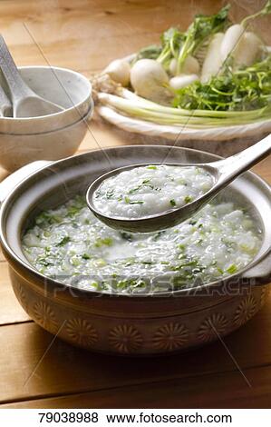 Stock Photo - Japanese style porridge. Fotosearch