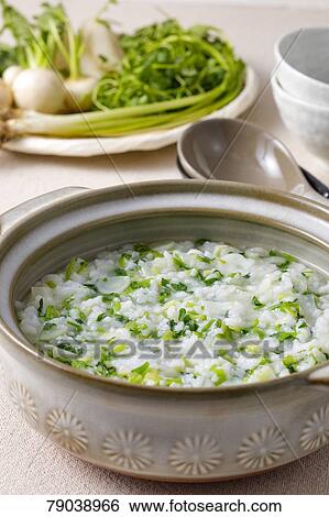 Japanese style porridge View Large Photo Image Stock Photograph - Japanese style porridge. Fotosearch