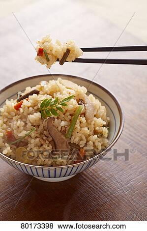 Stock Photo - Japanese style rice. Fotosearch