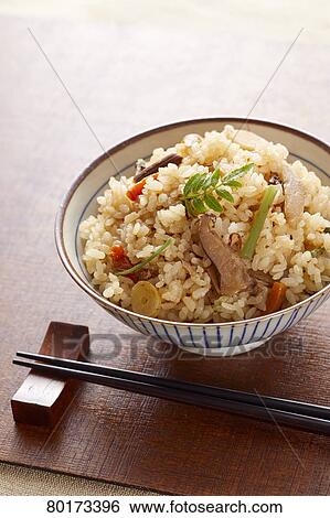 Stock Photograph - Japanese style rice. Fotosearch