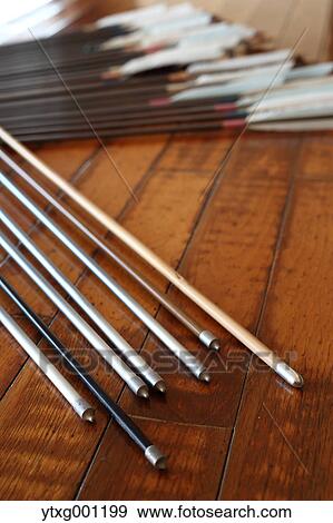Stock Photo - Japanese traditional archery arrows. Fotosearch